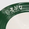 Green edge, white body, ceramic bowl, simple household tableware Application Scenario